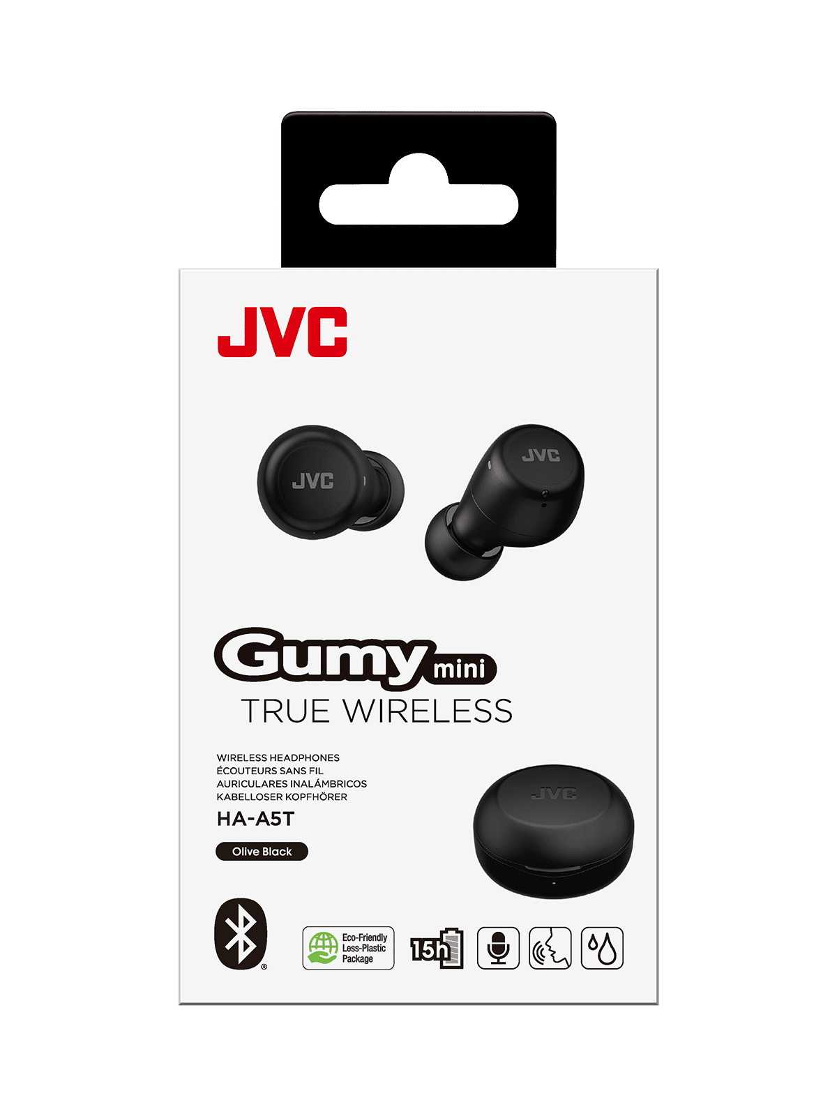 JVC nappikuuloke HA-A5T-musta pakkaus JVC nappikuuloke HA-A5T-musta pakkaus