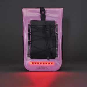 Elemove.fi 4light minilux vedenpitävä heijastinreppu LED-valoilla lapselle pinkki